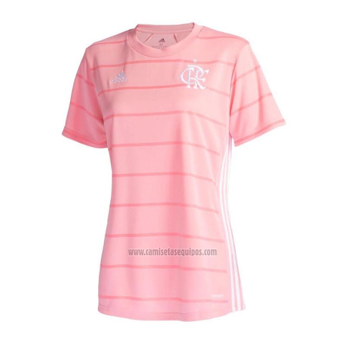 Comprar Camiseta Flamengo Outubro Mujer Rosa 2021 Flamengo Equipo